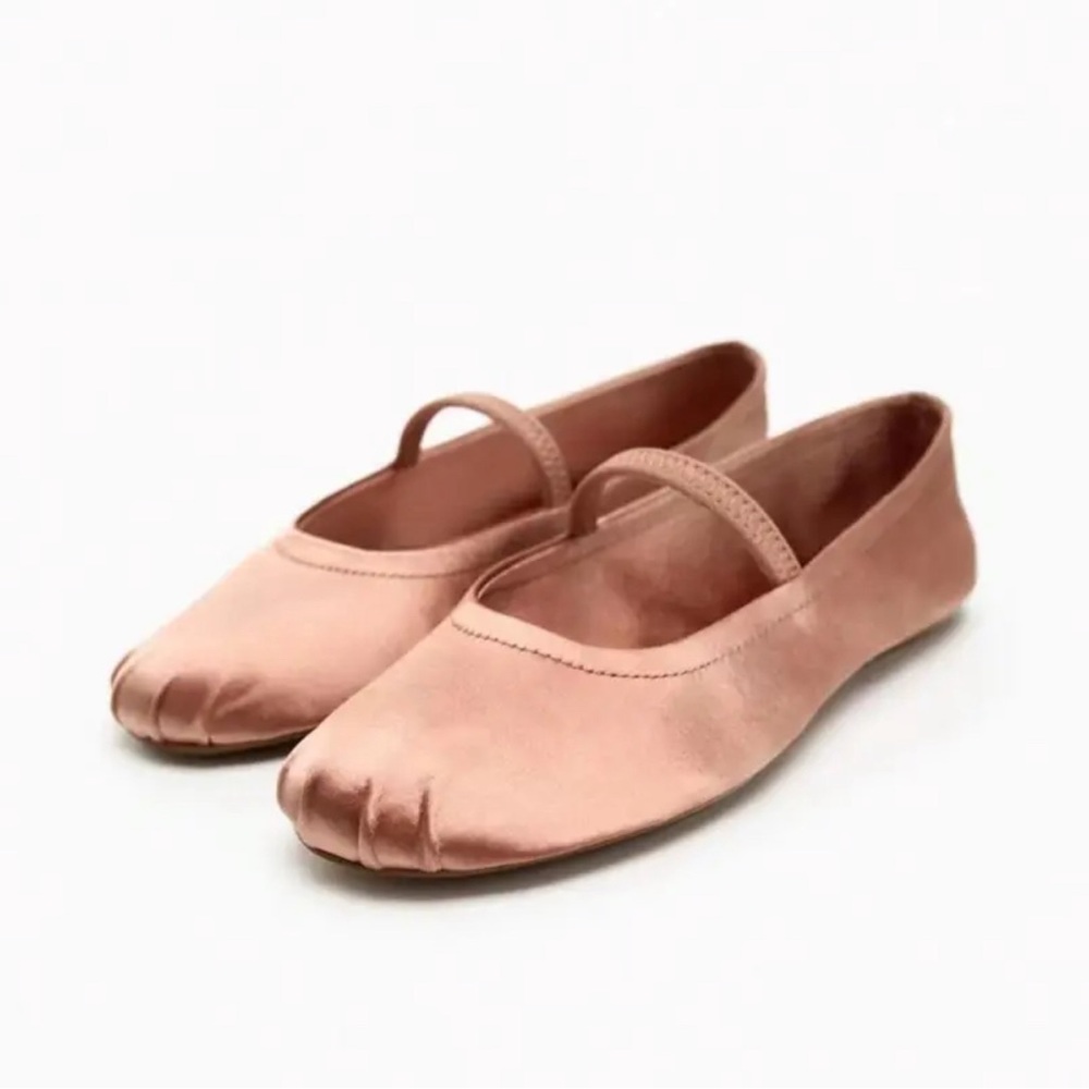 Pink ballet flats